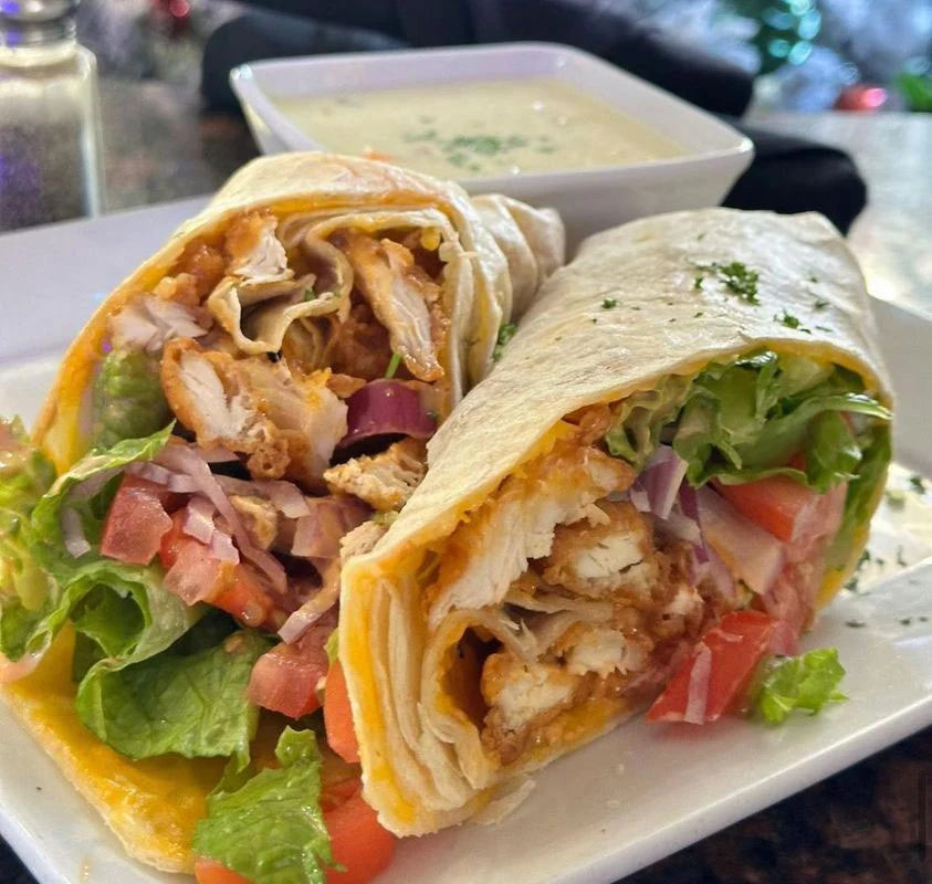 Leila by the Bay - Vote for Leila - Buffalo Fried Chicken Wrap